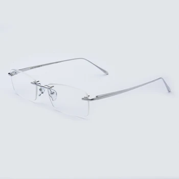 EOOUOOE Dizaina Tīra Titāna Sieviešu Vīriešu Unisex bez apmales Brilles Prescriptio Briļļu Oculos Briļļu Gafas Opticas Glasse Rāmis