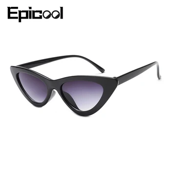 Epicool Cat Eye Saulesbrilles Sieviešu Plastmasas Rāmis Classic Saules brilles Dāmas Retro Modes Spoguļi saules Brilles UV400 oculos