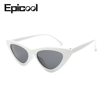 Epicool Cat Eye Saulesbrilles Sieviešu Plastmasas Rāmis Classic Saules brilles Dāmas Retro Modes Spoguļi saules Brilles UV400 oculos