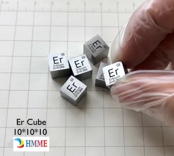 Erbium Er Cirsts Elementu Periodiskā Tabula Cube 10mm 99.9%