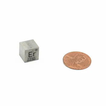 Erbium Er Cirsts Elementu Periodiskā Tabula Cube 10mm 99.9%