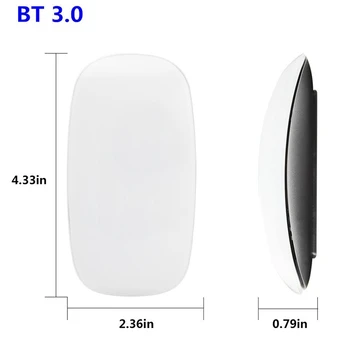 Ergonomisks Slim Loka Bluetooth, Nospiediet Peles Bezvadu Magic Mouse Optical Ultra-Plānas Pelēm Apple Mac Datoru, Klēpjdatoru