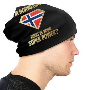 Es esmu norvēģijas Kāds ir Jūsu Lielvalsts ? Zelta Pavasarī Un Rudenī Unisex Beanie Adīta Cepure Imnorwegianwhatsyoursuperpower Whats