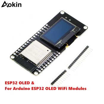 ESP32 OLED Wemos WiFi Modulis Bluetooth Dual ESP-32 ESP-32S ESP8266 OLED Par Arduino