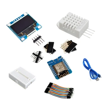 ESP8266 Laika Stacija DIY Komplektu IOT Starter Komplekti Arduino ar 0.96 OLED Displeju D1 MINI Bezvadu WIFI, Bluetooth Modulis