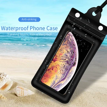 Essager Waterproof Case For iPhone 11 Xs Samsung S10 S9 Redmi, Ņemiet vērā, 8 Ūdensizturīgs Maiss Mobilo Tālruni Gadījumā, Peldēšana Ūdens necaurlaidīgs Vāks