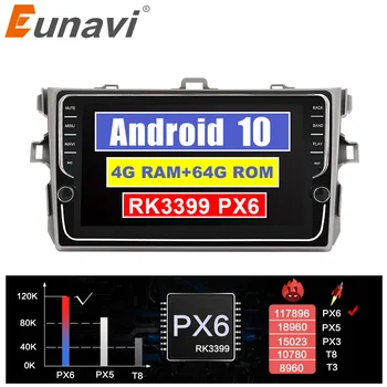 Eunavi Android sistēmas, auto multimediju radio atskaņotājs, Toyota Corolla E140/150 2007-2011 auto radio, gps navigācija, WIFI, USB un BT