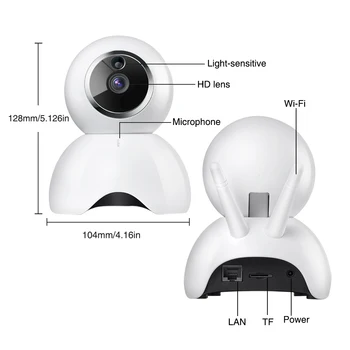 EWeLink Smart WiFi IP Kamera HD Bezvadu Vadības Kamera ar divvirzienu Audio, LAN Kontroles WiFi Kameru IOT Smart Home