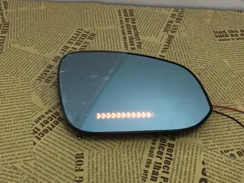 Express shipping Atpakaļskata zils spogulis, Led pagrieziena signāla Apkures Blind spot monitor par Volkswagen Tiguan L 17 Teramont X 2gab