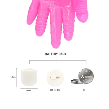 EXVOID 1GB Pirkstu Dildo Vibrators G-spot Massager Cimdi Anālais Vibrators Plug Pieaugušo Seksa Rotaļlietas Sievietēm, Vīriešiem Gejiem Prostatas Stimulēšanai