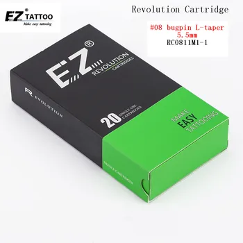 EZ Revolūcija Kasetne Magnum Tetovējums Adatas #08 0.25 mm Garš Konusveida 5.5 mm Patronu mašīna un satver 20pcs/kaste