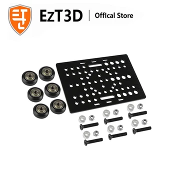 EZT3D Par Openbuilds 2080 V Spēļu Portālu Plāksnes Uzstādīt Riteņu Starplikas Komplekts 3D Drukāšanas Mašīnu Daļas, 3MM Bieza Plāksne