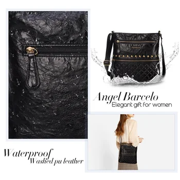 Eņģelis Barcelo Sieviešu Vintage Crossbody Sling Bag