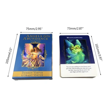 Eņģeļi Pārpilnības Oracle Kartes Pilnas Angļu 44 Kārtis Klāja Tarot Noslēpumaina Zīlēšana Ģimenes Draugs Puse Galda Spēle