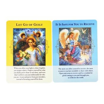 Eņģeļi Pārpilnības Oracle Kartes Pilnas Angļu 44 Kārtis Klāja Tarot Noslēpumaina Zīlēšana Ģimenes Draugs Puse Galda Spēle