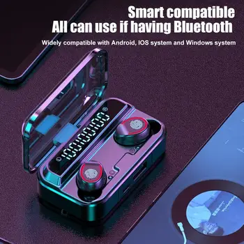 F9-3 TWS Earbuds Austiņas Touch Kontroli, Bluetooth 5.1 Austiņas UV Sterilizācija Austiņas Portable Audio Video Smart Earbuds
