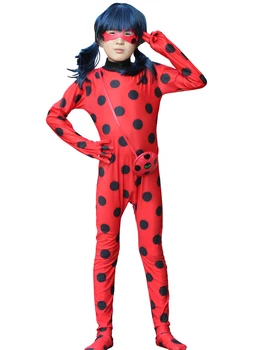 Fantasia meitene tērps kostīms Dāma Kostīmu Bug Cosplay parūka Uzvalks Uzstādīt Bērnu, Pieaugušo Meitene Puse Jūrnieks Mazā Vabole Uzstādīt Jumpsuit Split