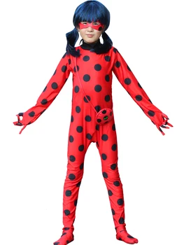 Fantasia meitene tērps kostīms Dāma Kostīmu Bug Cosplay parūka Uzvalks Uzstādīt Bērnu, Pieaugušo Meitene Puse Jūrnieks Mazā Vabole Uzstādīt Jumpsuit Split