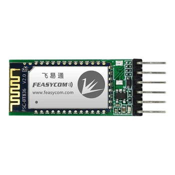 Feasycom 6PIN TTL Bluetooth 5.0 Dual Režīmā Modulis atbalsta SPP BLE Bezvadu datu transciver
