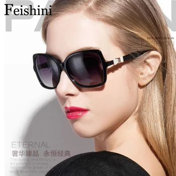 FEISHINI Augstas Kvalitātes Jaunu Plastmasas Anti Nogurums Brilles Tauriņš Zīmolu Saulesbrilles Sieviešu Polarizētās UV400 Vidrio
