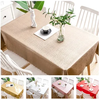 Festivāls mežģīņu galdauts ūdensizturīgs galdauts kāzu galda dekorēšana puse galda vāka taisnstūra dzimšanas dienu galdauts 4 krāsas