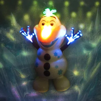 Filma Deju Olaf Darbības Rādītāji Rotaļlietas Elektriskās Olaf Lelle ar gaismas mūziku Roku Dejas Mašīna Sniegavīrs Ziemassvētku Dāvanu