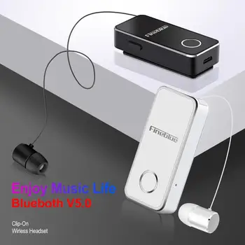FineBlue F2 Bezvadu Bluetooth Austiņas Bluetooth V5.0 brīvroku Vibrējošais Signāls Klipu Austiņas iphone 12 Huawei xiaomi