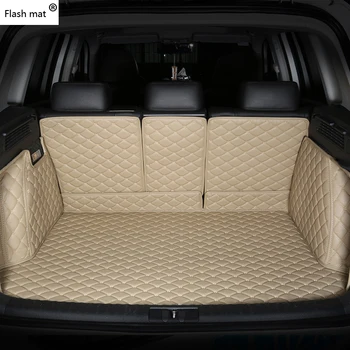 Flash mat ādas automašīnas Bagāžnieka paklāji fit 98% auto modeli, Toyota, Lada 