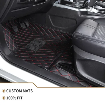 Flash mat ādas automašīnas grīdas paklāji fit 98% auto modeli, Toyota, Lada 