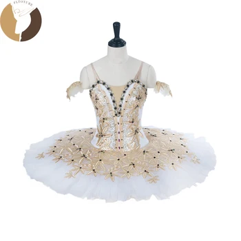FLTOTURE AT1285 Klasiskā Baleta Pankūku Tutu Baleta Deju Skatuves Tērpiem Pasūtījuma Zaļā Krāsa Tutu Svārki Don Quixote Valkā