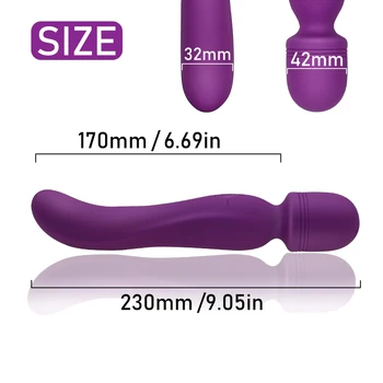 FLXUR 10 režīmi Spēcīgs AV Vibratori Sievietes Burvju Nūjiņu Ķermeņa Masieris Stimulēt Klitoru Seksa Rotaļlietas, lai Sieviete Dildo Masturbator