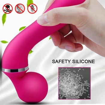 FLXUR Spēcīgs AV Vibrators, USB Papildināt Burvju Nūjiņu Dildo Maksts Klitora Stimulators G Spot Sieviešu Masturbator Seksa Rotaļlietas Sievietēm