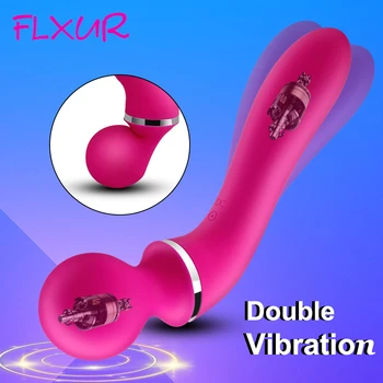 FLXUR Spēcīgs AV Vibrators, USB Papildināt Burvju Nūjiņu Dildo Maksts Klitora Stimulators G Spot Sieviešu Masturbator Seksa Rotaļlietas Sievietēm