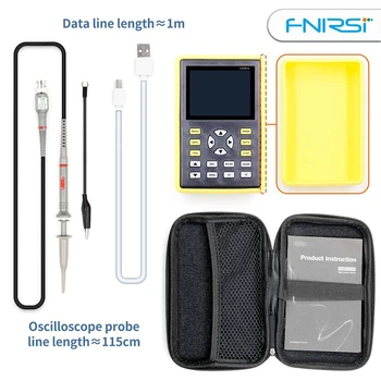 FNIRSI-5012H Digitālā Osciloskopa 5012H 2,4 collu LCD Ekrānu 100MHz Joslas platumu un 500MS/s paraugu Ņemšanas Ātrums USB Osciloskopi