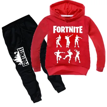 Fortnites Kids Apģērba Komplekti 2-16Y Spēle Hoodies Print Drēbes Zēniem Topi Džemperis + Bikses Bikses 2gab Uzvalks Dāvanas Toddler Apģērbs