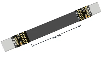 FPV USB 3.1 Tips-C USB-C 90 grādu Adapteri, 5cm-100cm ražošanas procesu kontroles Lentes Tipa Dzīvoklis-C USB-C (Kabelis Multicopter Aerial Photography