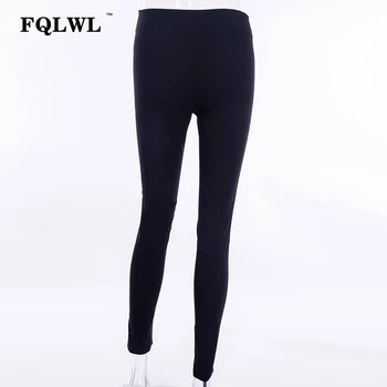 FQLWL Punk Augsta Vidukļa Sieviešu Bikses Zīmuli Rāvējslēdzēju Melnas Skinny Bikses Sieviešu Ziemas Rudens Streetwear Seksīgas Bikses Sieviešu Bikses