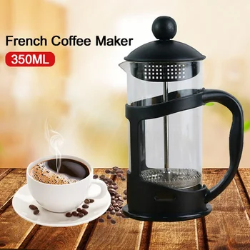 Franču Kafijas kanna franču Nospiediet Filtra Coffeepot karstumizturīga Elegants 350ml