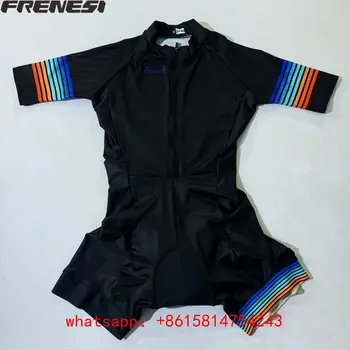 FRENESI Aero Uzvalks Trisuit Āra Sporta apģērbu Triatlona Sacensības Komplektu Riteņbraukšana Skinsuit Pro Komandas Sievietēm Jumpsuit Triatlon Hombre Stes