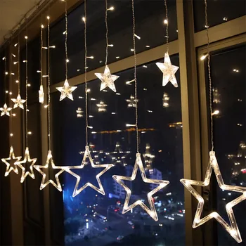 Frigg LED Zvaigžņu Gaismas, Ziemassvētku Dekori Puse Āra Silti Balta Ziemassvētku Rotājumu Navidad Ziemassvētki Laimīgu Jauno Gadu Piederumi