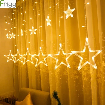 Frigg LED Zvaigžņu Gaismas, Ziemassvētku Dekori Puse Āra Silti Balta Ziemassvētku Rotājumu Navidad Ziemassvētki Laimīgu Jauno Gadu Piederumi