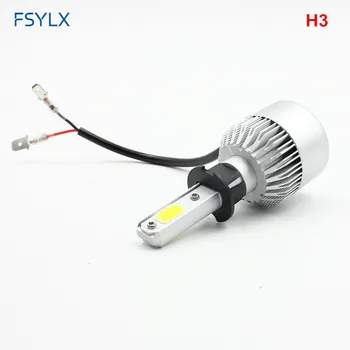 FSYLX S2 H4 LED H7 H11 H8, HB4 H1, H3, HB3 Auto S2 Auto Lukturu Spuldzes 72W 8000LM 6500K led h4, h7 led miglas vadītājs spuldzes