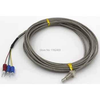 FTARB01 PT100 10m kabelis skrūve M6 vītni galvu RTD skrūvi temperatūras sensors