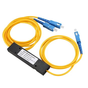 Ftth SC UPC 1X2 Plc Singlemode Fiber Optisko Sadalītāja Fbt Optisko Savienotāju