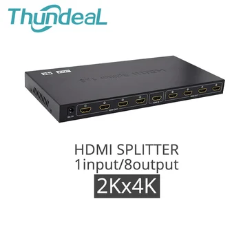 Full HD HDMI Splitter 2K*4K Video HDMI 1X4 1X8 Dalīts 1 4/8 Ārā Duālais Displejs Barošanas Nav Slēdzis HDTVDVD