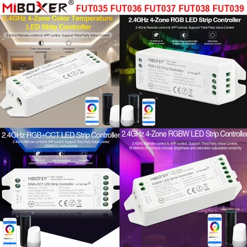 FUT035 FUT036 FUT037 FUT038 FUT039 Miboxer (Modernizētas) 2.4 G, 4-Zonu LED Kontrolieris Reostats Vienu Krāsu KMT RGB RGBW RGB+PKT Lentes