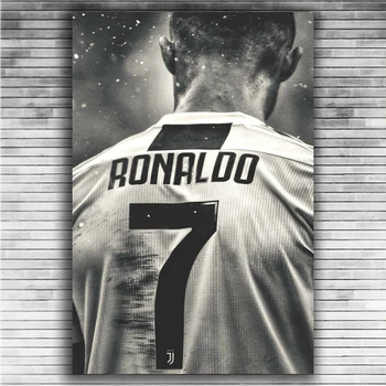 Futbola Zvaigzne C-Ronaldo Plakāti un Izdrukas Retro Sporta Sienu Mākslas Glezna Uz Audekla Attēlu Dzīvojamā Istaba Cuadros Dekori