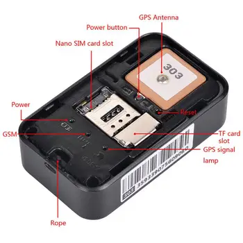 G03 Mini Anti-theft reāllaika Balss Ierakstītājs, Wifi, GPS Tracker Locator par Kazlēnu, Automobilis, Motocikls