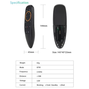 G10 Balss Tālvadības pulti 2.4 G Bezvadu Smart Gaisa Peli HID Android TV Box Tālvadības pults