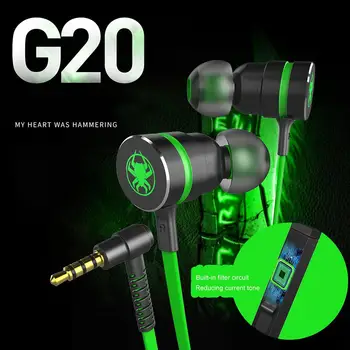 G20 Īpašais Izdevums apzeltīts Korpusa Austiņas Ar Mikrofonu 3.5 mm HD augstas precizitātes Auss Monitors, Basu, Stereo Earbuds Tālruni